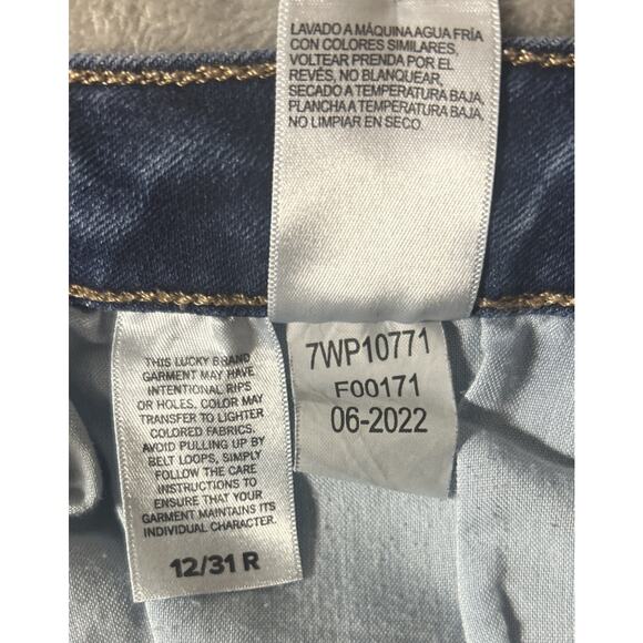 Lucky Brand Lolita Low Rise Boot Womens Blue Jeans 12/31 - Picture 7 of 10